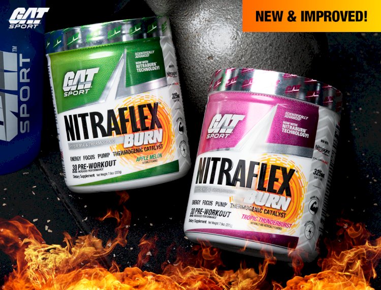 GAT SPORT Reveals Its Unique Reformulated Muscle-Building Fat Burner Nitraflex Burn